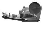 CSR Frontspoiler | Cup-Spoilerlippe mit ABE für BMW 3er F30 / F31 CSL892-L Lackierung erforderlich (schwarz matt)