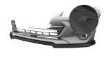 CSR Frontspoiler | Cup-Spoilerlippe mit ABE für Subaru BRZ 2 CSL900-L Lackierung erforderlich (schwarz matt)