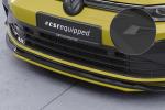 CSR Frontspoiler | Cup-Spoilerlippe mit ABE für VW Golf 8 CSL903-S Strukturiert schwarz matt (keine Lackierung erforderlich)