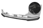 CSR Frontspoiler | Cup-Spoilerlippe mit ABE für Audi Q3 (F3) CSL930-G Glossy schwarz Hochglanz (keine Lackierung erforderlich)