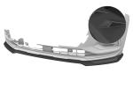 CSR Frontspoiler | Cup-Spoilerlippe mit ABE für Audi Q3 (F3) CSL930-L schwarz matt (Lackierung erforderlich)