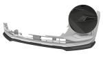 CSR Frontspoiler | Cup-Spoilerlippe mit ABE für Audi Q3 (F3) CSL930-M Carbon Look matt strukturiert (keine Lackierung erforderlich)