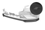 CSR Frontspoiler | Cup-Spoilerlippe mit ABE für Volvo S60 (3.Gen) CSL939-S schwarz matt strukturiert (keine Lackierung erforderlich)