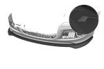 CSR Frontspoiler | Cup-Spoilerlippe mit ABE für VW Golf 5 (Typ 1K) GTI Edition 30/Pirelli CSL967-S Strukturiert schwarz matt (keine Lackierung erforderlich)