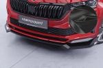 CSR Frontspoiler | Cup-Spoilerlippe mit ABE für Skoda Karoq Sportline CSL973-C Carbon Look Hochglanz (keine Lackierung erforderlich)