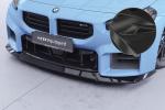 CSR Frontspoiler | Cup-Spoilerlippe mit ABE für BMW M2 G87 CSL981-C Carbon Look Hochglanz (keine Lackierung erforderlich)