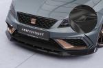 CSR Frontspoiler | Cup-Spoilerlippe mit ABE für Seat Leon 3 (Typ 5F) Cupra R  CSL885-C Carbon Look glänzend (keine Lackierung erforderlich)