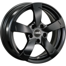 DBV Alufelge Torino II schwarz matt 7x16 ET45 5x112 Nabe 66.6mm KBA 48883