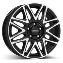 DEZENT Alufelge KH dark black/polished 7x17 ET47 6x120 Nabe 74.6mm KBA 55712