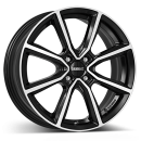 DEZENT Alufelge TN dark black/polished 7x18 ET47.5 4x108 Nabe 63.4mm KBA 55669