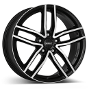 DEZENT Alufelge TR dark black/polished 7.5x17 ET35 5x112 Nabe 70.1mm KBA 53208