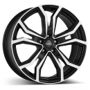 DEZENT Alufelge TV dark black/polished 8.5x20 ET50 5x112 Nabe 60.1mm KBA 54318