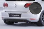 CSR Diffusor | Heckansatz mit ABE für VW Golf 6 HA044-L schwarz matt (Lackierung erforderlich)