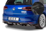 CSR Diffusor | Heckansatz mit ABE für VW Golf 7 R / R-Line HA253-G Glossy schwarz glänzend (keine Lackierung erforderlich)