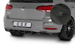 CSR Diffusor | Heckansatz mit ABE für VW Golf 7 GTI/ GTD/ GTE/ e-Golf HA263-M Carbon Look matt strukturiert (keine Lackierung erforderlich)