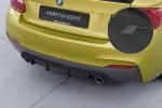 CSR Diffusor | Heckansatz mit ABE für BMW 2er (F22 / F23) Coupe und Cabrio HA273-S schwarz matt strukturiert (keine Lackierung erforderlich)