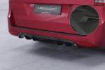 CSR Diffusor | Heckansatz mit ABE für Mercedes-Benz V-Klasse 447 HA301-M Carbon Look matt strukturiert (keine Lackierung erforderlich)