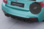 CSR Diffusor | Heckansatz mit ABE für BMW 2er F22 / F23 M-Paket HA306-S schwarz matt strukturiert (keine Lackierung erforderlich)