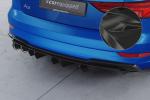 CSR Diffusor | Heckansatz mit ABE für Audi A3 8V S-Line Limo / Cabrio HA448-C Carbon Look Hochglanz (keine Lackierung erforderlich)