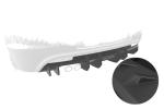 CSR Diffusor | Heckansatz für VW Scirocco 3 R-Line HA472-L schwarz matt (Lackierung erforderlich)