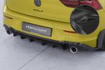 CSR Diffusor | Heckansatz mit ABE für VW Golf 8  GTI HA484-C Carbon Look glänzend (keine Lackierung erforderlich)