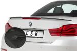 CSR Heckspoiler | Heckflügel mit ABE für BMW 4er F33 / M4 F83 Cabrio HF673-M Carbon Look matt strukturiert (keine Lackierung erforderlich)