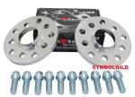 Novus NJT ALU Spurverbreiterung 30 mm für Audi TT (8N/8J) inkl. Radschrauben – LK 5x100 / 5x112, NLB 57,1 mm, mit ABE