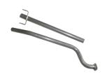 Novus Vor-/Mittelschalldämpfer Ersatzrohr Gruppe N für Opel Astra G (T98) Fließheck/Stufenheck/Caravan/Cabrio/Coupe – aluminierter Stahl – Motorsport/Racing