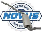 Novus Classic-Line Serien Vorschalldämpfer für Audi 80/90 (Typ 89 B3) / Audi 80 Cabrio / Coupe – Edelstahl – mit E-Prüfzeichen