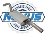 Novus Classic-Line Serien Endschalldämpfer für Audi 80 Coupe / Limousine (Typ 89, B3) – Edelstahl – mit E-Prüfzeichen