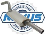 Novus Classic-Line Serien Endschalldämpfer für Audi 80 Coupe / Audi 90 (Typ 89 B3) – Edelstahl – mit E-Prüfzeichen