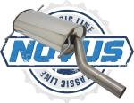 Novus Classic-Line Serien Endschalldämpfer aus Edelstahl für VW Golf 1 Cabriolet (155) – diverse Motorisierungen – mit E-Prüfzeichen