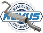Novus Classic-Line Serien Vorschalldämpfer aus Edelstahl für VW Golf 1 / Jetta 1 / Scirocco – diverse Motoren – mit E-Prüfzeichen