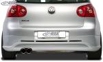 RDX Heckansatz für VW Golf 5 "GTI/R-Five" mit Endrohrausfräsung links Heckschürze Heck