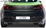 RDX Heckansatz für OPEL Astra J GTC Diffusor Heckblende Heckdiffusor (für Duplex-Auspuff)