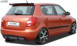 RDX Heckansatz für SKODA Fabia 2 Typ 5J (-2010 & Facelift 2010+) Diffusor Heckblende Heckdiffusor