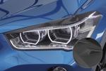CSR Scheinwerferblenden für BMW X1 F48 SB288-L schwarz matt (Lackierung erforderlich)