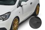 CSR Seitenschweller mit ABE für Opel Corsa E 3-Türer SS479-L schwarz matt (Lackierung erforderlich)