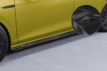 CSR Seitenschweller mit ABE für VW Golf 8 GTI, GTD, GTE, R-Line SS585-G Glossy schwarz glänzend (keine Lackierung erforderlich)