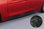 CSR Seitenschweller mit ABE für BMW 3er F30 / F31 SS595-C Carbon Look glänzend (keine Lackierung erforderlich)