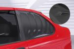 CSR Seitenscheibenblenden mit ABE für BMW 3er E36 Compact SSB020-L schwarz matt (Lackierung erforderlich)