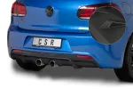 CSR Diffusor | Heckansatz mit ABE für VW Golf 6 R HA268-M Carbon Look matt strukturiert (keine Lackierung erforderlich)