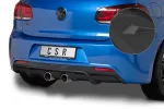 CSR Diffusor | Heckansatz mit ABE für VW Golf 6 R HA268-S schwarz matt strukturiert (keine Lackierung erforderlich)