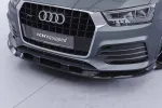 CSR Frontspoiler | Cup-Spoilerlippe mit ABE für Audi Q3 (8U) CSL570-G Glossy schwarz Hochglanz (keine Lackierung erforderlich)