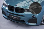 CSR Frontspoiler | Cup-Spoilerlippe mit ABE für BMW X4 (F26) M-Paket CSL558-C Carbon Look Hochglanz (keine Lackierung erforderlich)