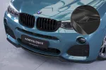 CSR Frontspoiler | Cup-Spoilerlippe mit ABE für BMW X4 (F26) M-Paket CSL558-G Glossy schwarz Hochglanz (keine Lackierung erforderlich)