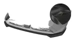 CSR Frontspoiler | Cup-Spoilerlippe mit ABE für Peugeot 3008 (3.Gen) / E-3008 CSL989-C Carbon Look Hochglanz (keine Lackierung erforderlich)