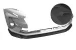 CSR Frontspoiler | Cup-Spoilerlippe mit ABE für Peugeot Traveller / E-Traveller / Expert / E-Expert CSL917-L schwarz matt (Lackierung erforderlich)