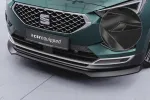 CSR Frontspoiler | Cup-Spoilerlippe mit ABE für Seat Tarraco CSL946-C Carbon Look Hochglanz (keine Lackierung erforderlich)