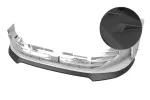 CSR Frontspoiler | Cup-Spoilerlippe mit ABE für VW Passat B9 Variant CSL921-L schwarz matt (Lackierung erforderlich)